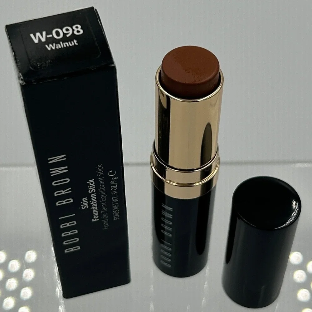 Bobbi‎ Brown Skin Foundation Stick Women 0.31oz Walnut W-098 NEW Full Coverage